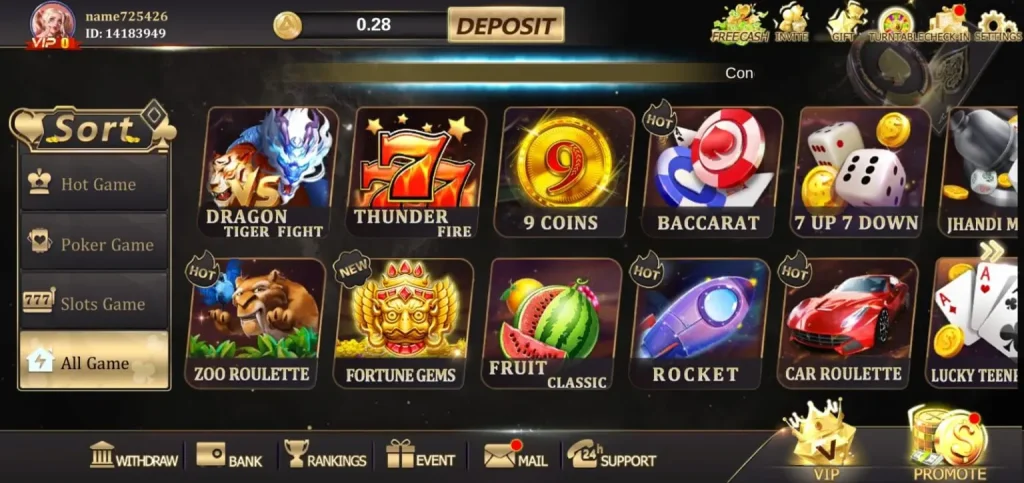Luckypkr-Game-homepage